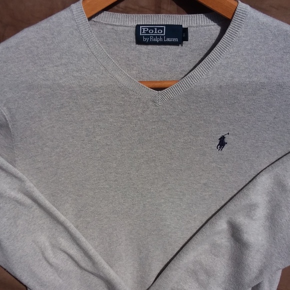Polo Ralph Lauren Other - Polo by Ralph Lauren Men's V-Neck Sweater Gray Med